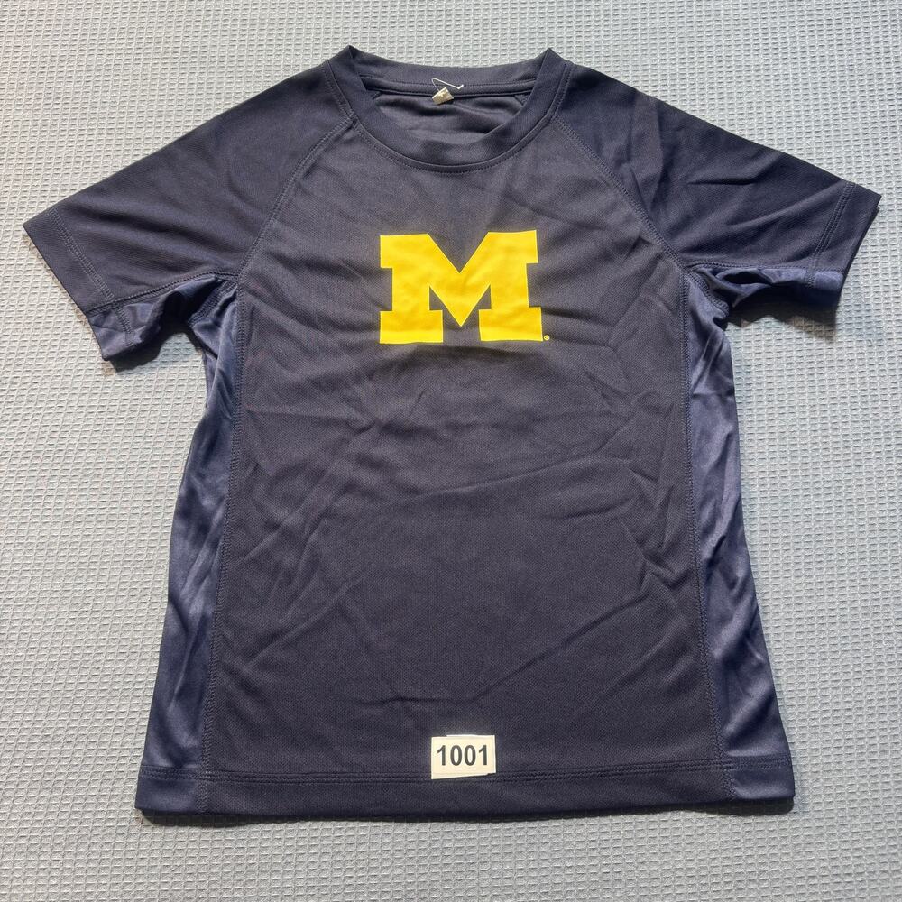 Michigan Wolverines T-Shirt Men Sz M‎ Blue Pre-Owned